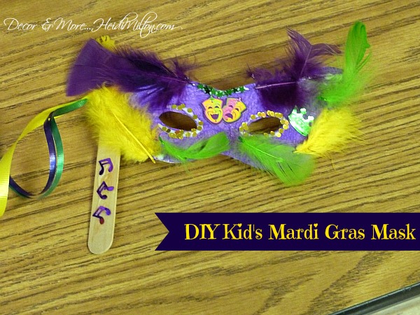 DIY Mardi Gras mask