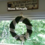 moss and burlap wreath