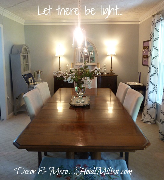 Diy Pendant Light Fixture Dining Room, How To Light A Dining Room Without Ceiling