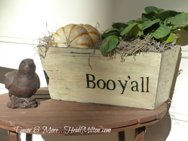 Boo y'all typography planter