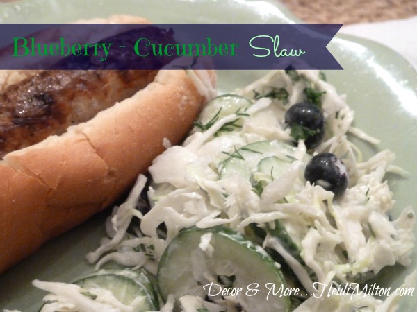 Blueberry-cucumber slaw cover