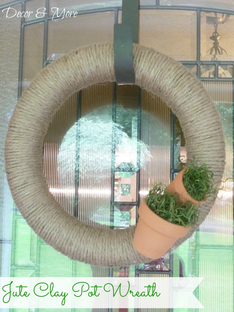 Jute Clay Pot Wreath cover