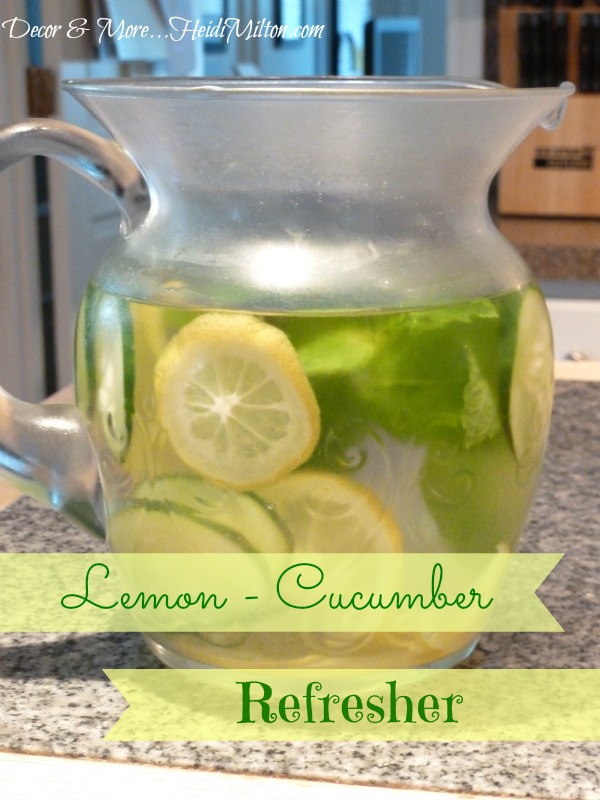 Lemon cucumber refresher
