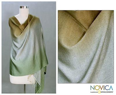 silk wool shawl