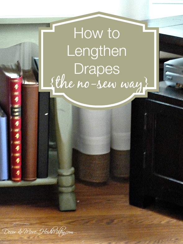 how to lengthen drapes
