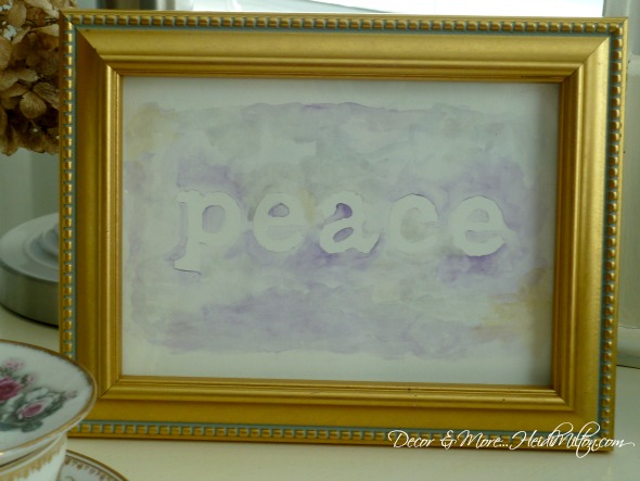 peace framed