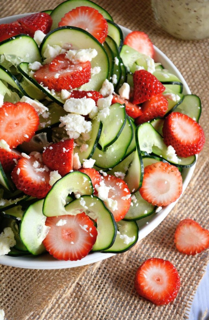 strawberry cucumber salad