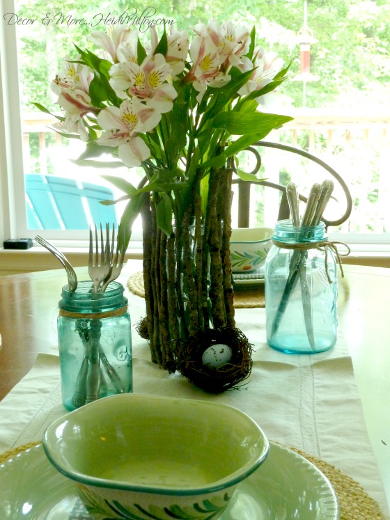 twig vase centerpiece