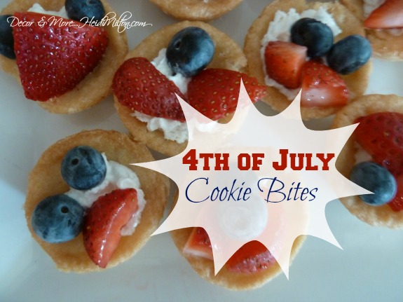 4th of July cookie bites