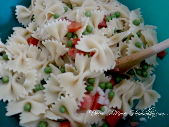 pasta salad cooked