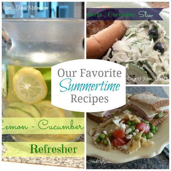 summertime recipe collage