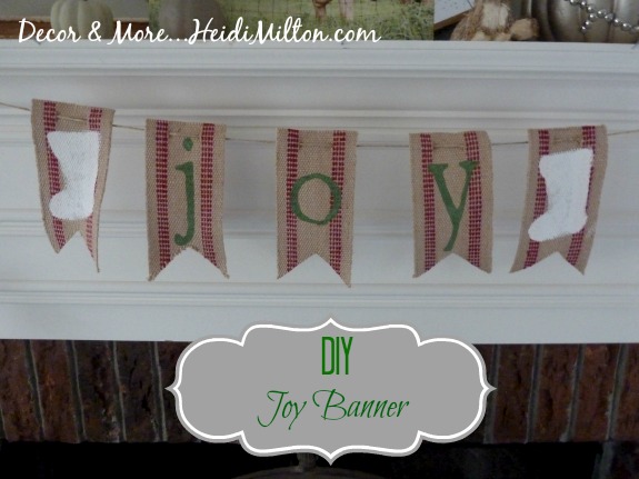 DIY Joy banner