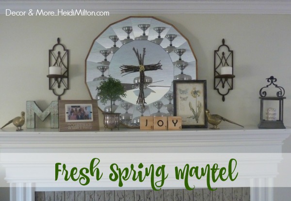 Spring mantel cover