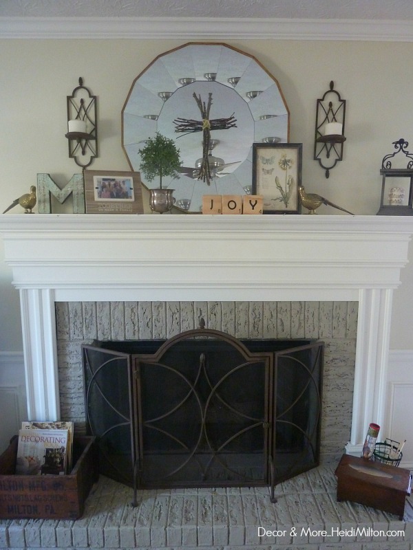 Spring Mantel and Some Easter Thoughts