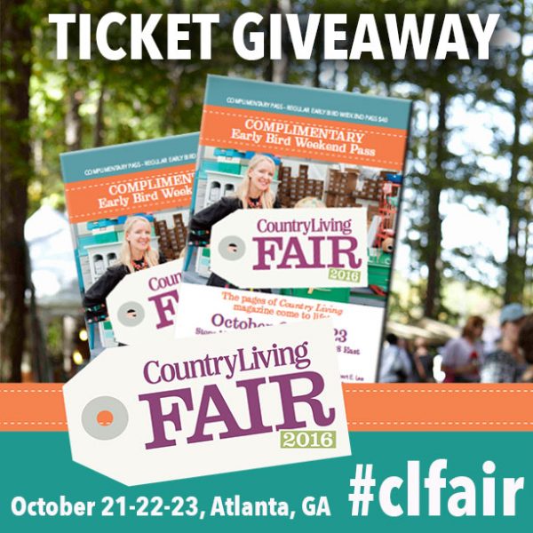 Country Living Fair ticket giveaway 2016