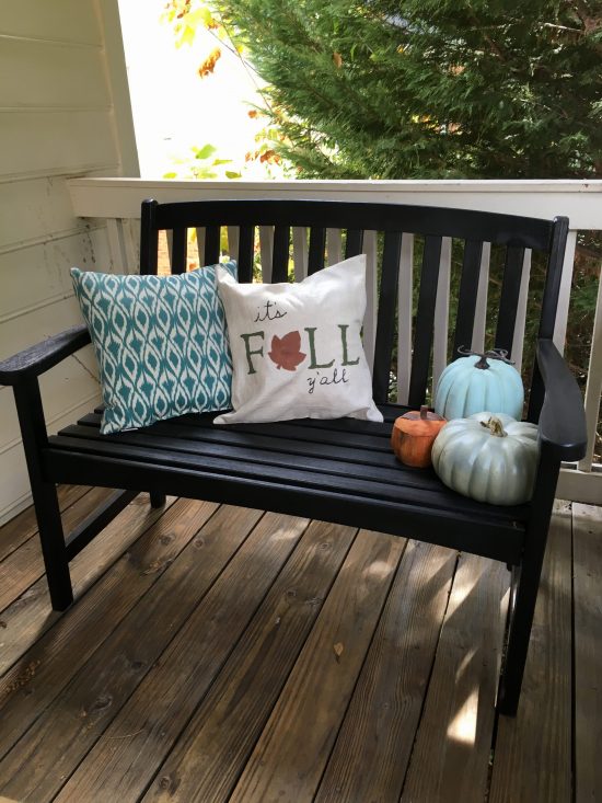 Fall front porch decor