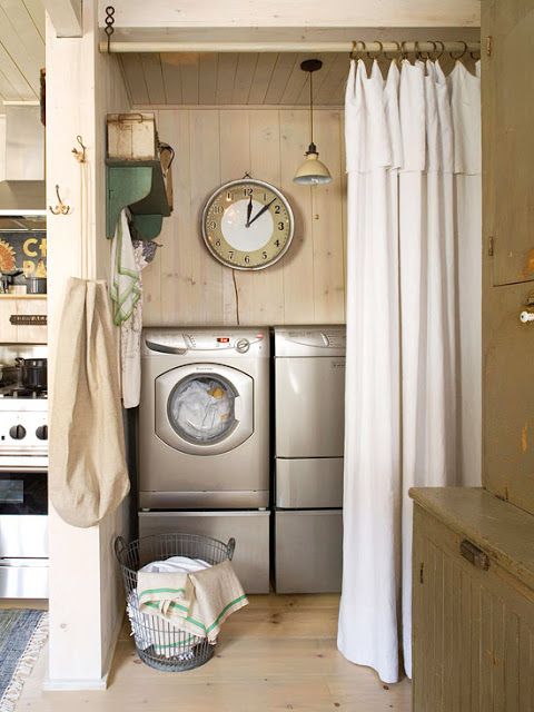 hallway laundry room