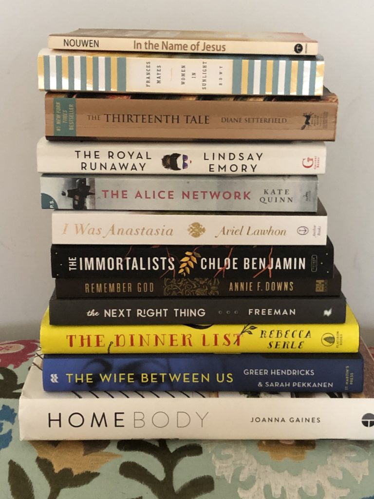 Summer reading stack